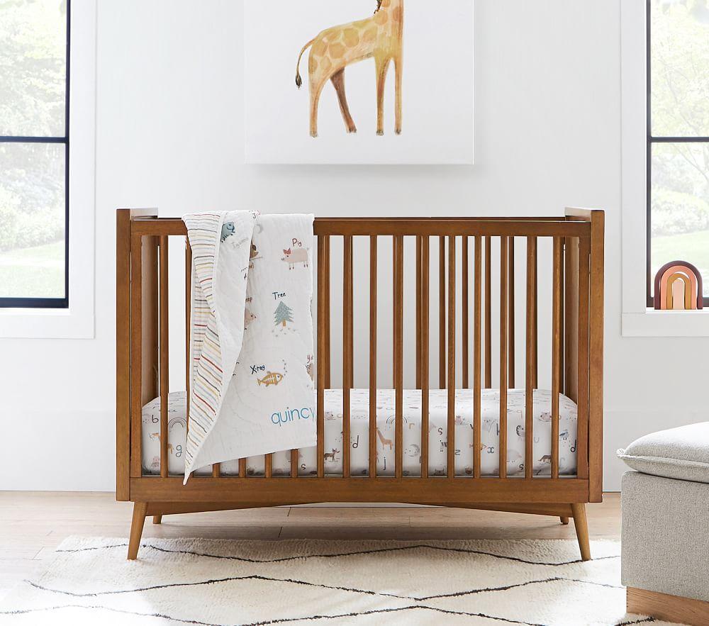 Baby crib mid century discount